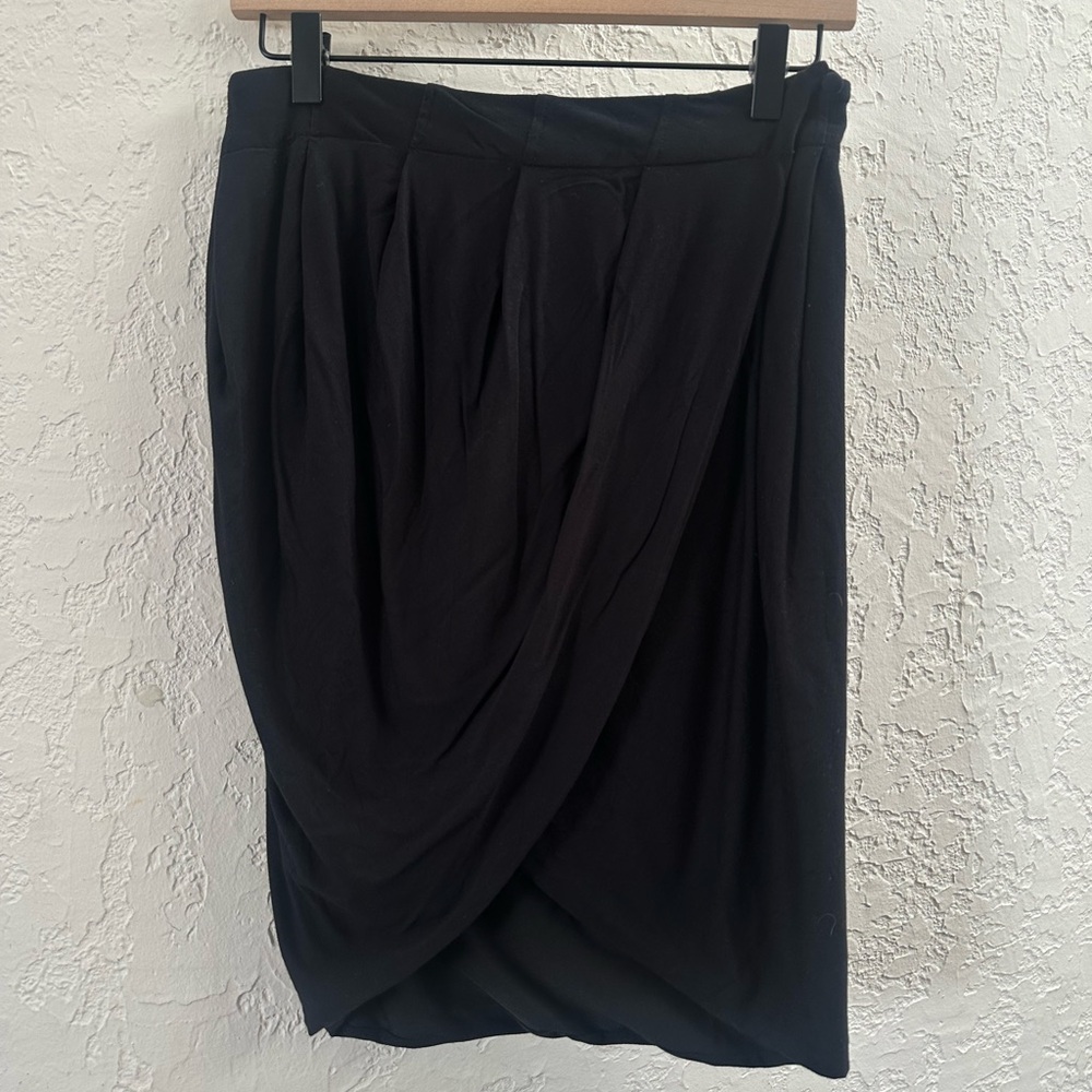 bebe Asymmetrical Black Skirt